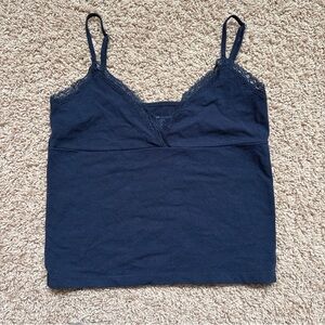 Brandy Melville Dark Blue Lace Cami